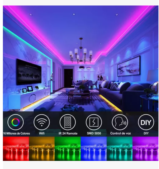 Foto 5 | Tira de Luz Led con Wifi 20 M