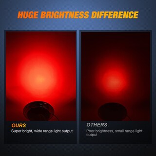 Foto 4 | Luz Trasera Para Remolque Nilight, Redonda, 24 Led, Roja, 2 Unidades, Impermeable - Venta Internacional.