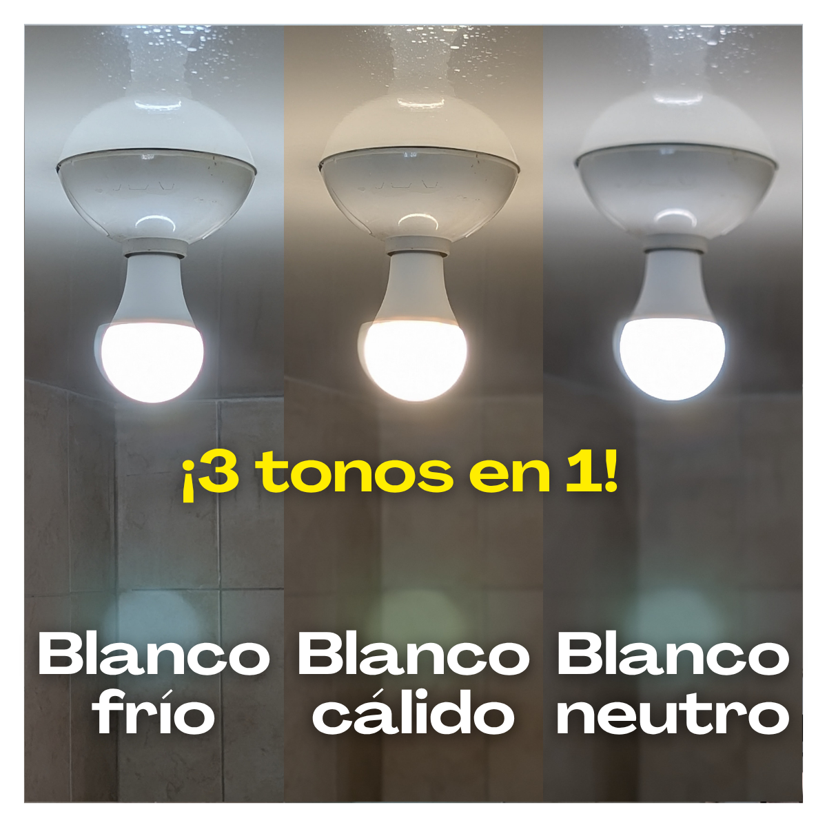 Foto 4 pulgar | 4 Focos Led Luz Calido Neutro Frio D Cambio De Temperatura Qop