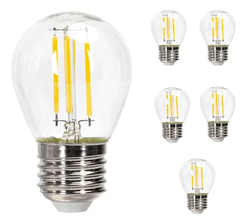 Foto 1 | Foco Vintage Led Ahorrador G45 8w E27 6 Piezas