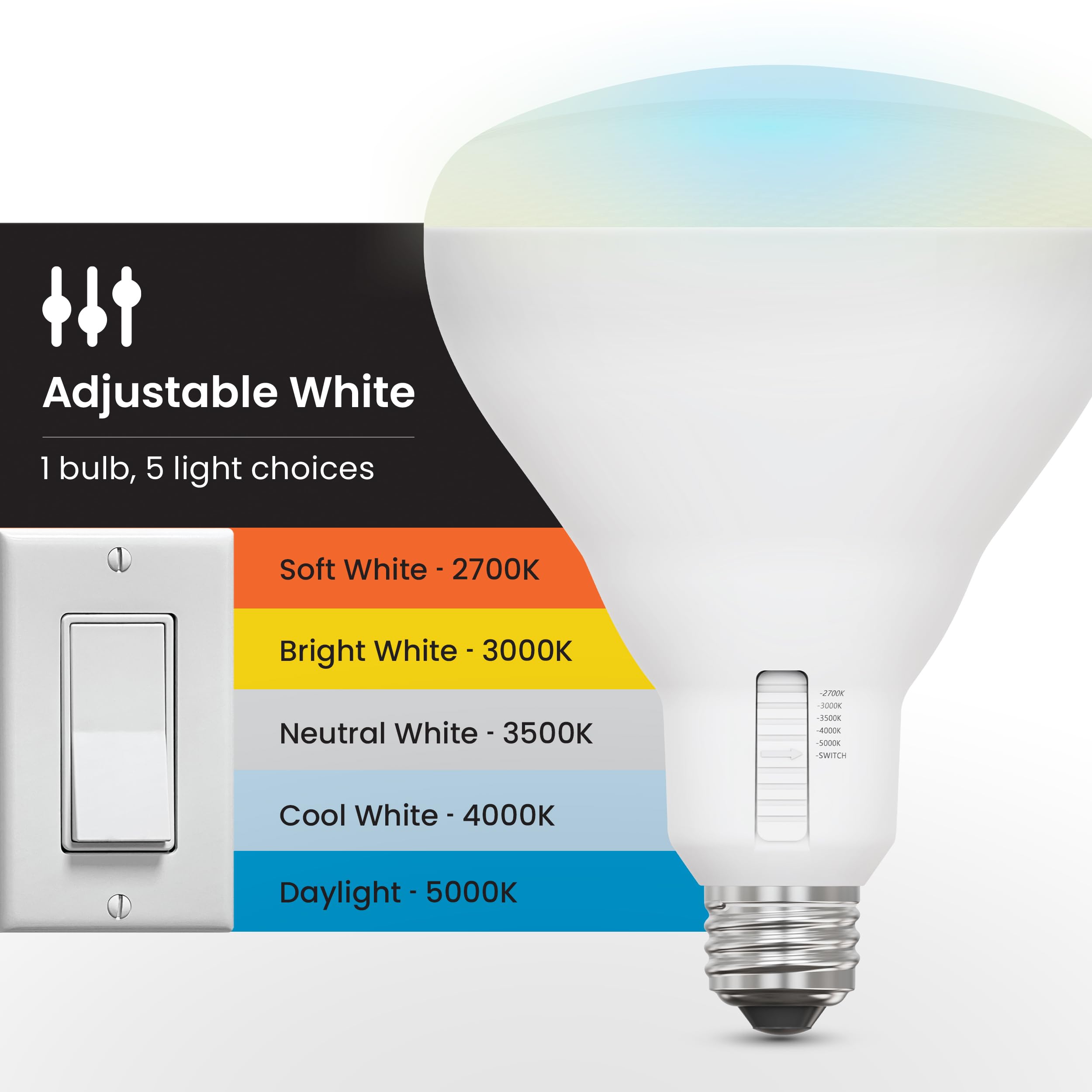 Foto 5 pulgar | Bombilla Led Feit Electric Br40  15 5 W  1400 Lm  100 W  5 Colores - Venta Internacional.