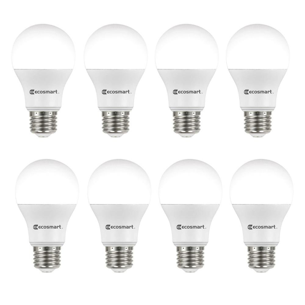 Foto 3 pulgar | Bombilla Led Ecosmart A19  9 5 W  840 Lm  5000 K  Paquete De 8 - Venta Internacional.