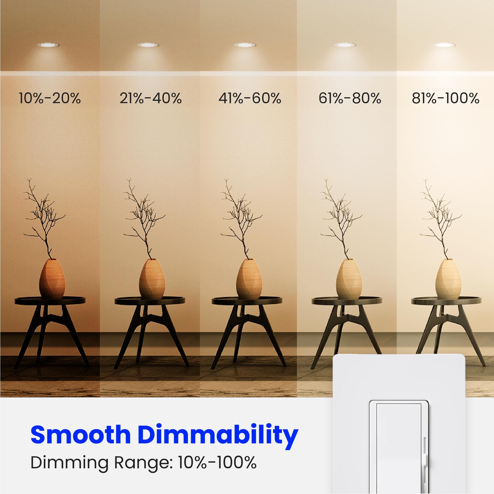 Foto 4 pulgar | Paquete De 6 Bombillas Led Feit Electric Br30  16 W  2700 K  1400 Lm - Venta Internacional.