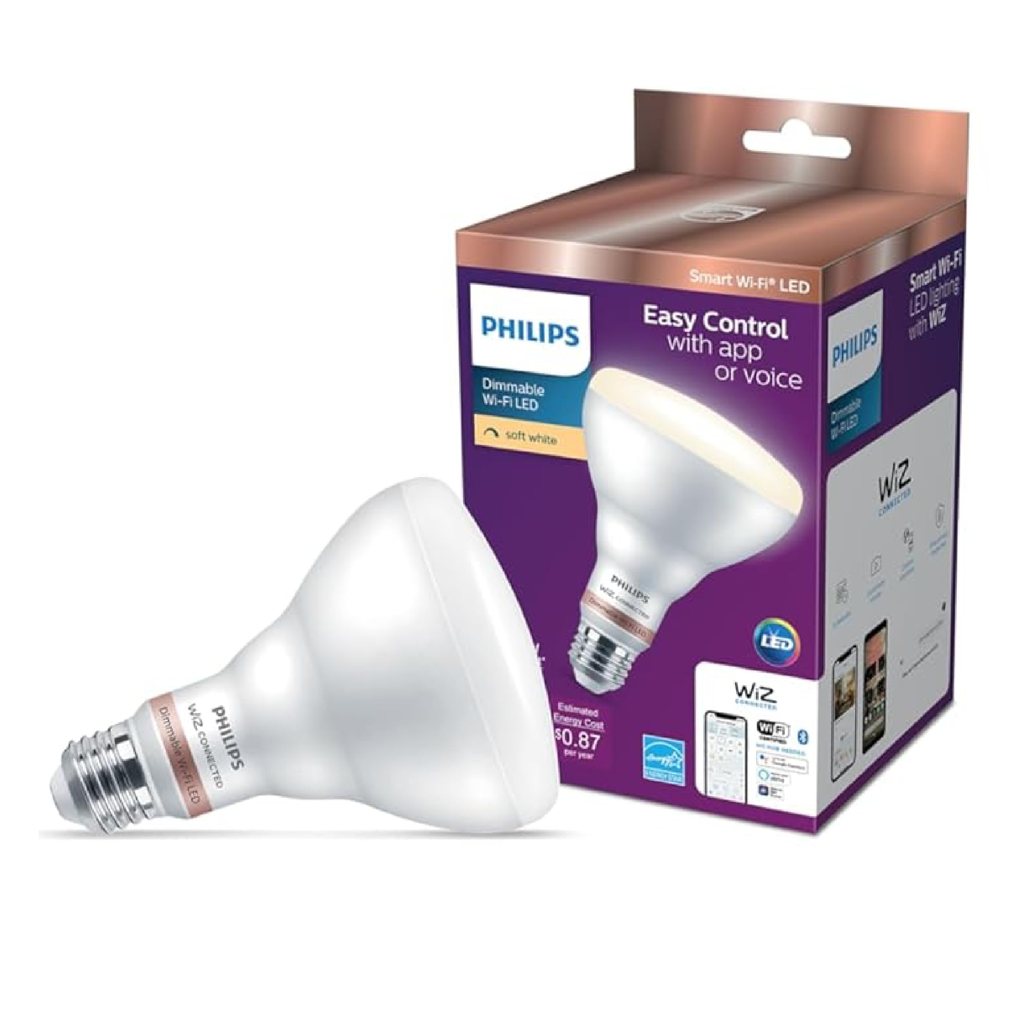 Foto 2 pulgar | Bombilla Led Inteligente Con Wi-fi Philips A21 De 100 W  Color Blanco Suave - Venta Internacional.