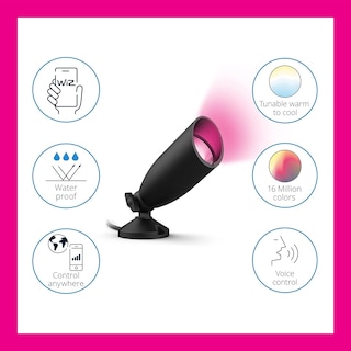 Foto 2 | Paquete De 1 Extensión Wiz De Focos Led Para Exteriores Que Cambian De Color - Venta Internacional.