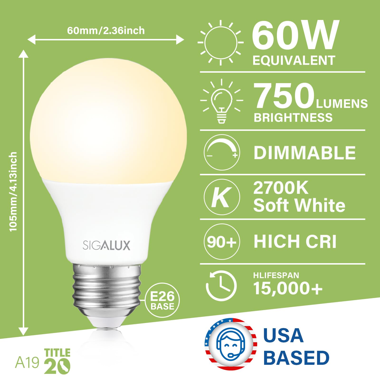 Foto 3 pulgar | Bombillas Led Sigalux Ecobright T20 Compatibles Con 8 W  2700 K  750 Lm - Venta Internacional.