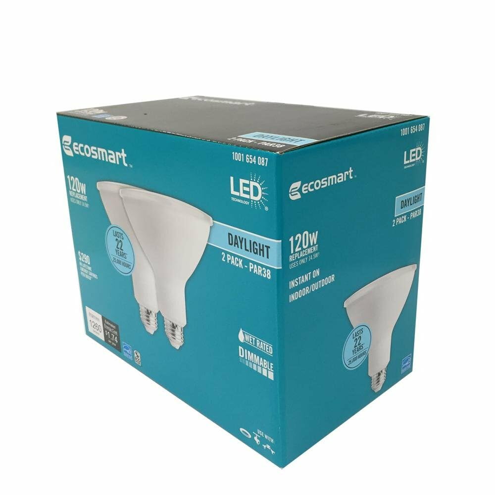 Foto 2 pulgar | Bombilla Led Ecosmart Equivalente A 120 W Par38 (paquete De 2) - Venta Internacional.