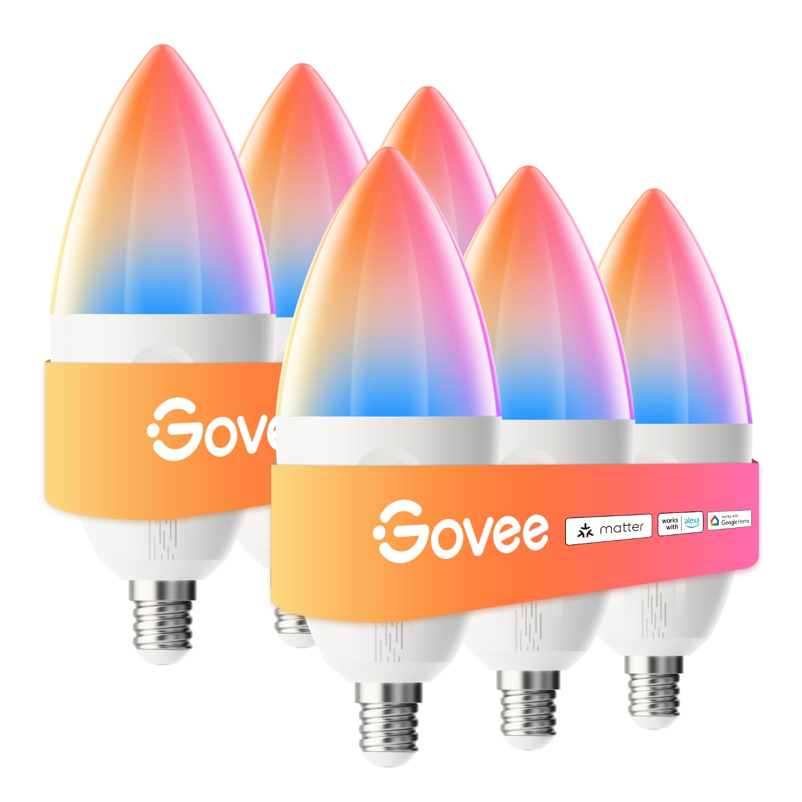 Foto 2 pulgar | Bombillas Inteligentes Govee E12 Led Equivalentes A 40 W  450 Lm  Paquete De 6 - Venta Internacional.