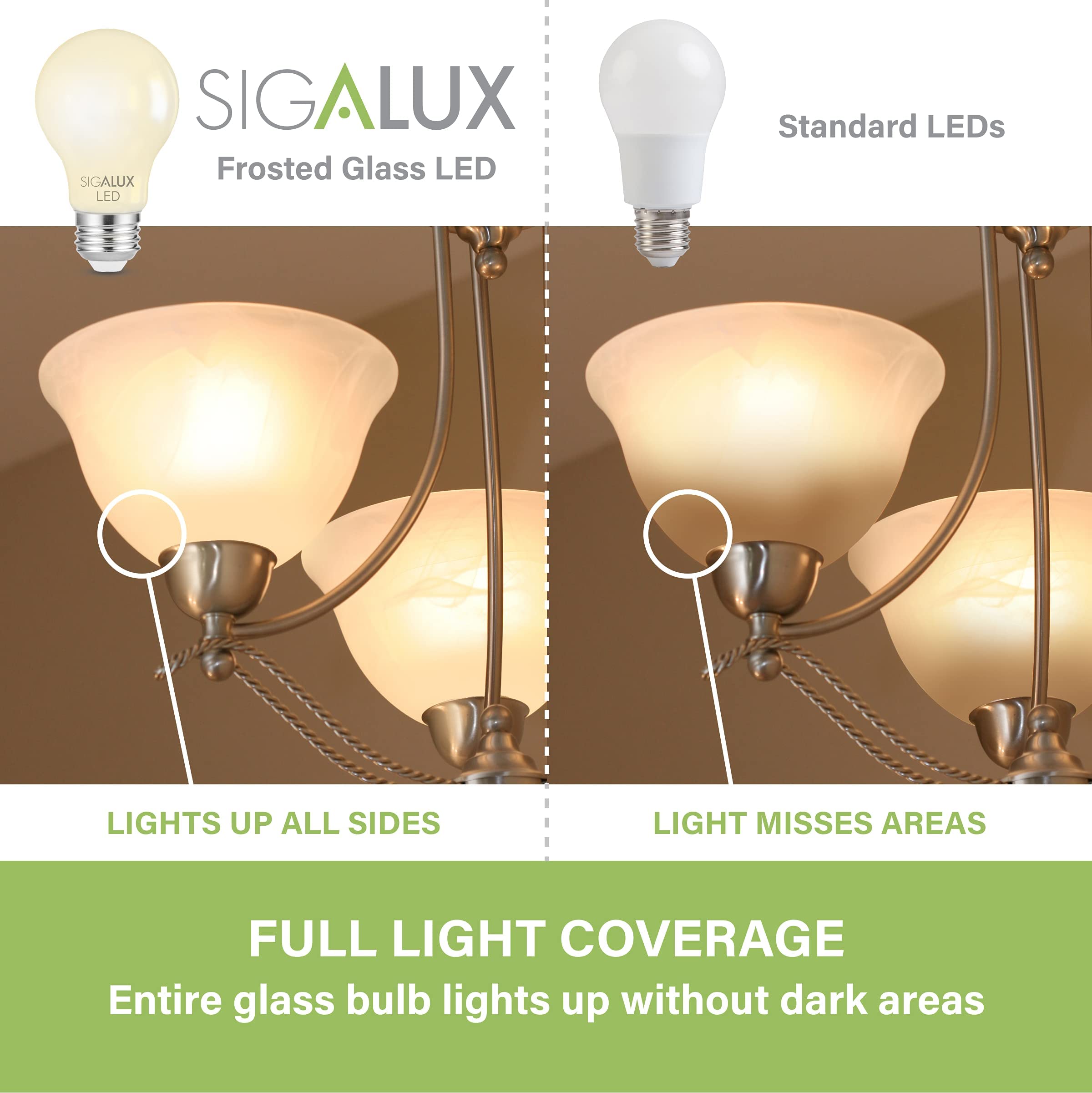 Foto 5 pulgar | Bombilla Led Sigalux  Regulable  E26  8 5 W  800 Lm  2700 K  Paquete De 6 - Venta Internacional.
