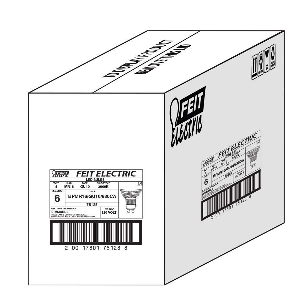 Foto 6 pulgar | Bombillas Led Feit Electric Mr16 Gu10 De 4 W (6 Paquetes) - Venta Internacional.