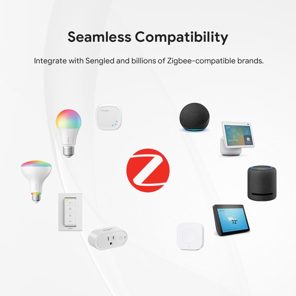 Foto 3 | Bombillas Inteligentes Sengled Zigbee De 9 W A19  Paquete De 2 Con Hub - Venta Internacional.