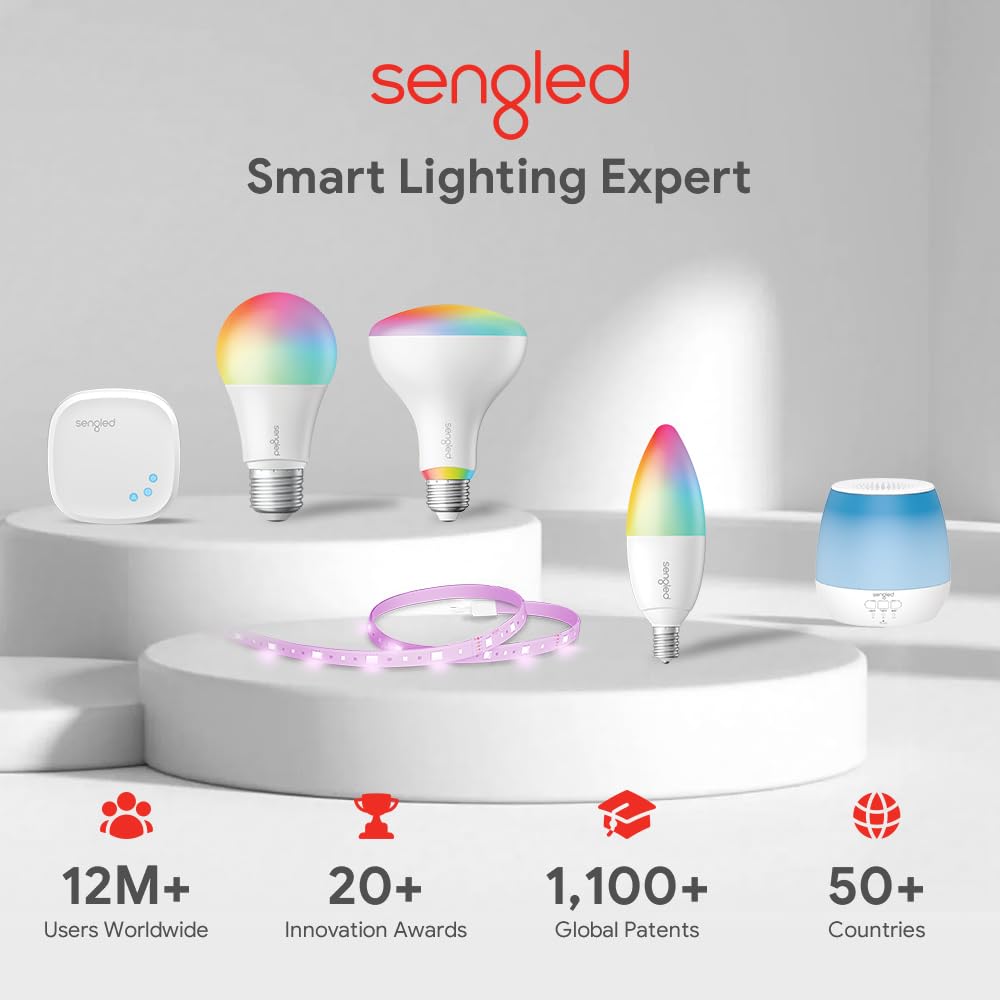 Foto 7 pulgar | Bombillas Inteligentes Sengled Zigbee De 9 W A19  Paquete De 2 Con Hub - Venta Internacional.