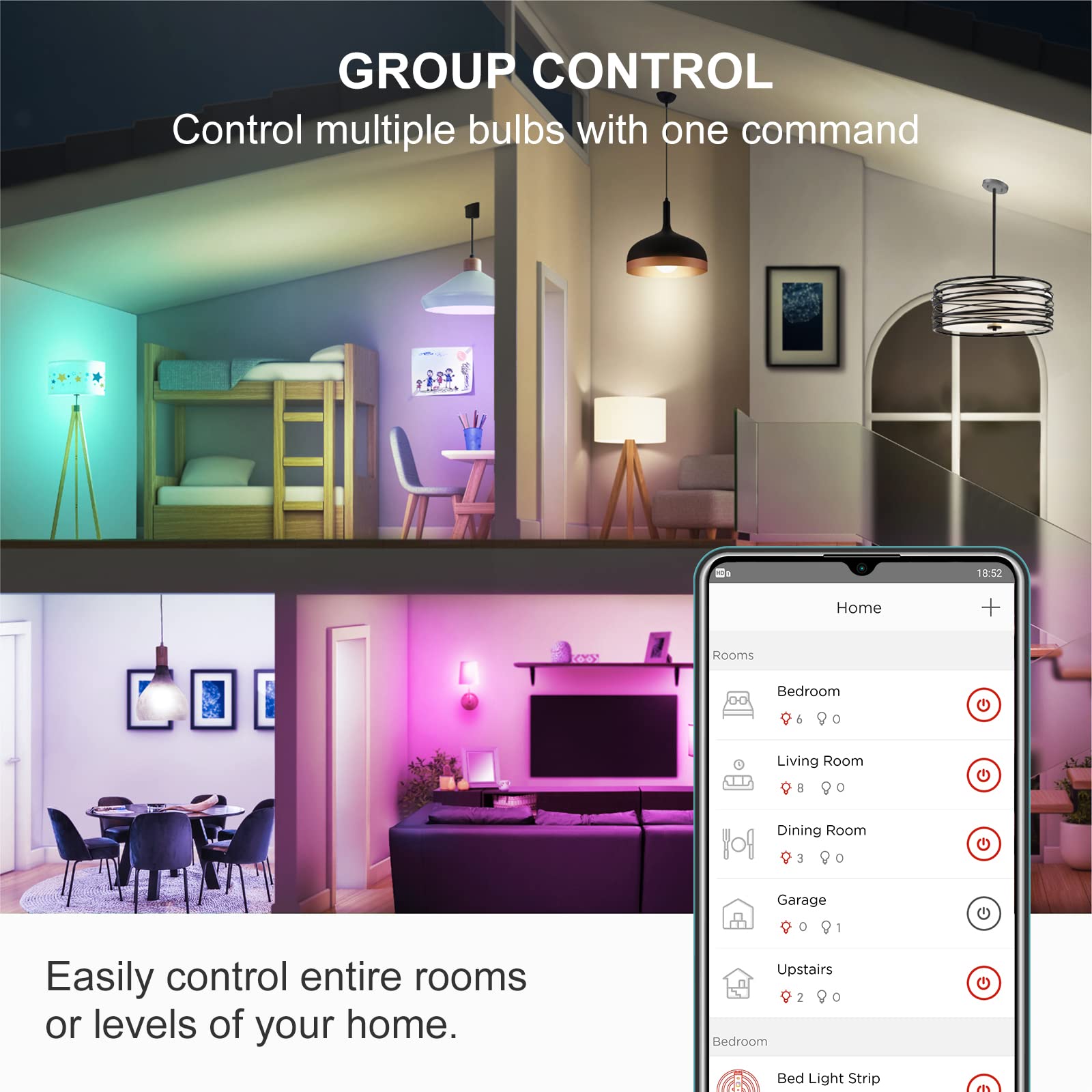 Foto 7 | Bombillas Inteligentes Sengled Zigbee De 9 W A19  Paquete De 2 Con Hub - Venta Internacional.