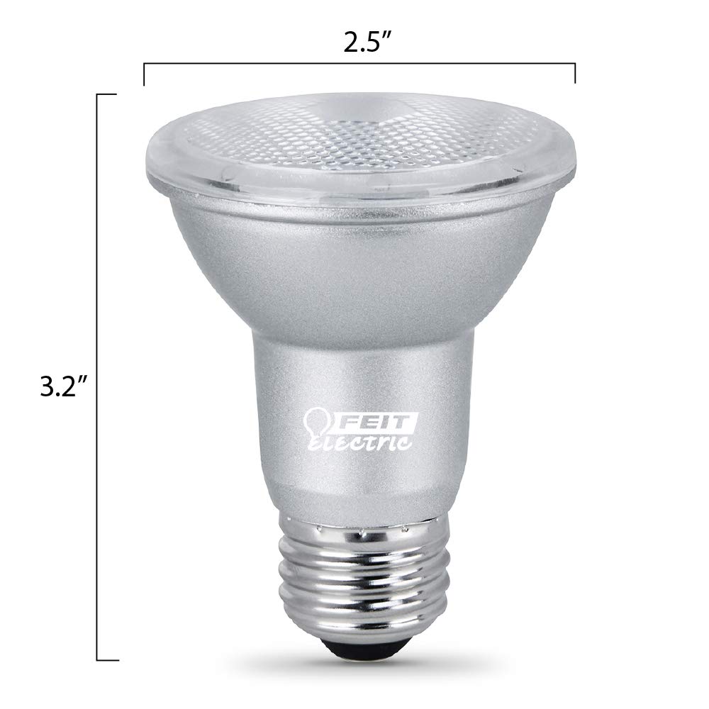 Foto 4 | Bombillas Led Feit Electric Par20 3000 K 450 Lm 7 W E26 Regulables  Paquete De 4 - Venta Internacional.