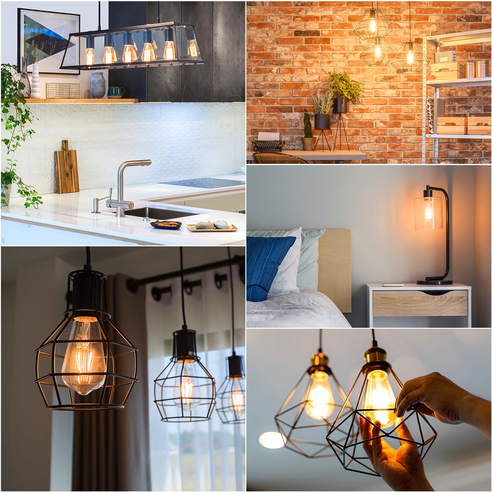 Foto 7 pulgar | Paquete De 6 Bombillas Led Edison Sigalux Ecobright St58 De 7 7 W - Venta Internacional.