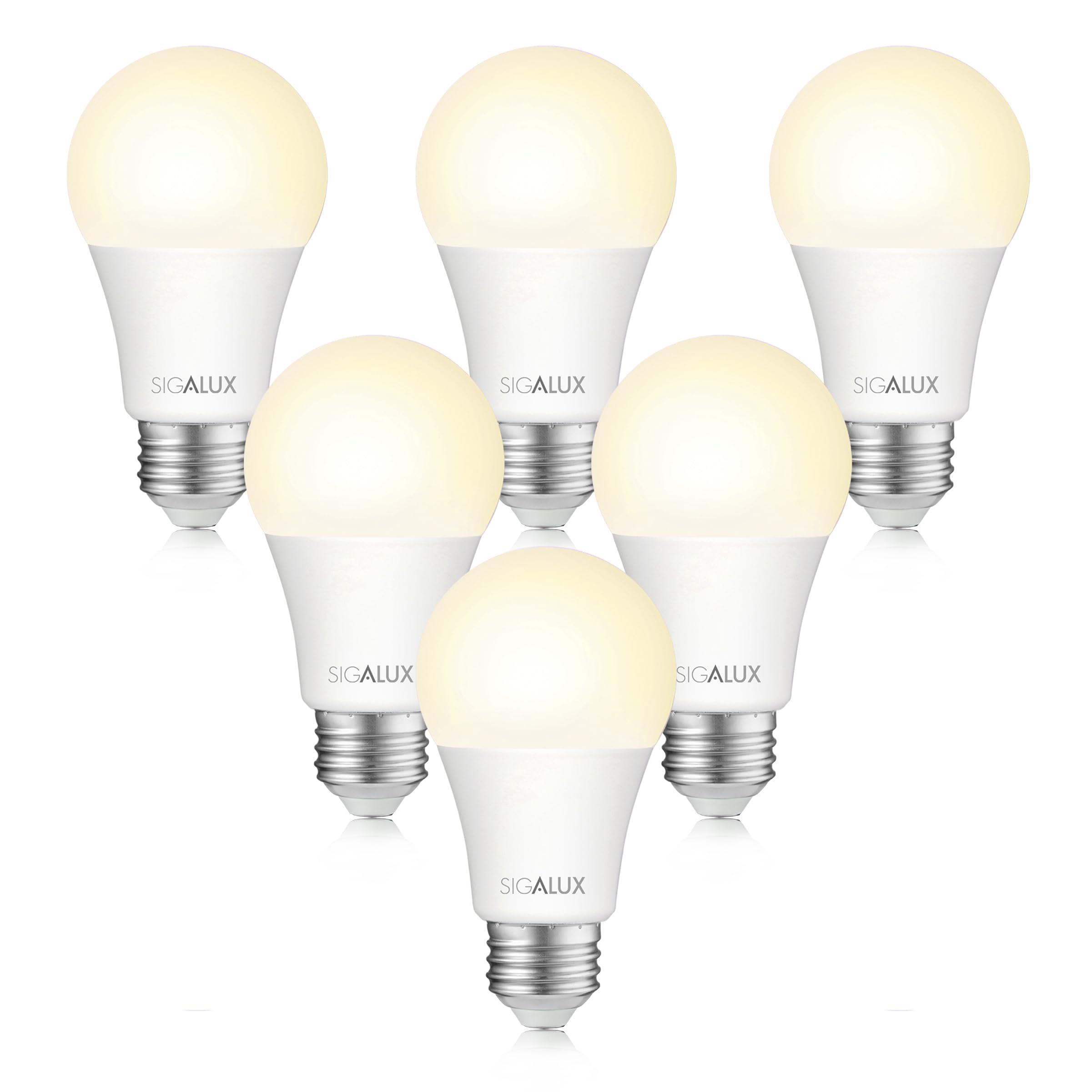 Paquete De 6 Bombillas Led Sigalux De 13 W  1500 Lm  Equivalentes A 100 W - Venta Internacional.