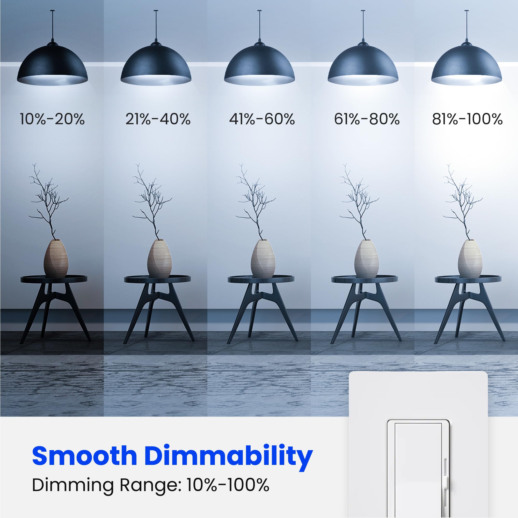 Foto 3 pulgar | Paquete De 8 Bombillas Led Feit Electric A19  11 W  1100 Lm  5000 K  E26 - Venta Internacional.