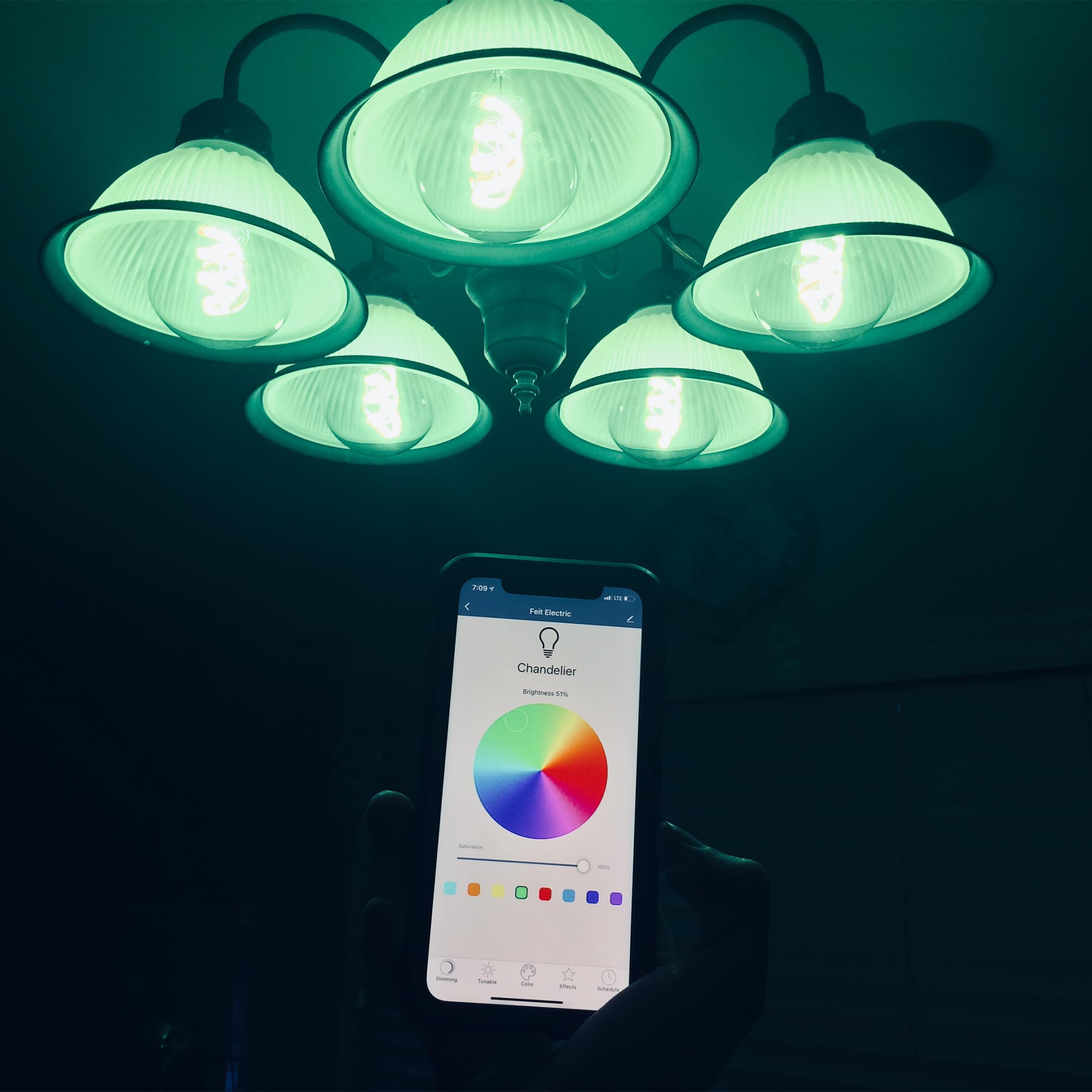 Foto 8 pulgar | Bombilla Led Inteligente Con Filamento En Forma De Globo Feit Electric G30 G3060/rgbw - Venta Internacional.