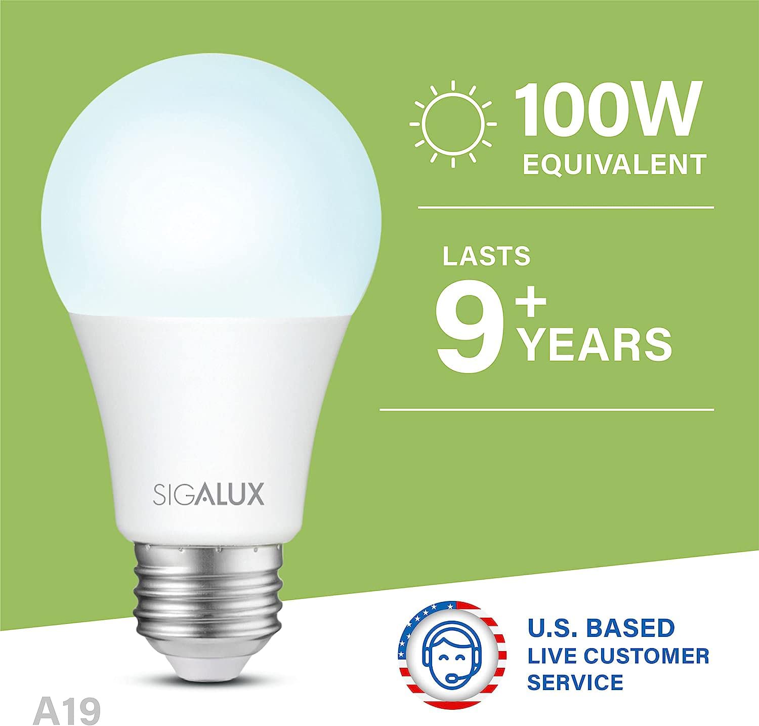 Foto 3 pulgar | Bombillas Sigalux De 13 W  1500 Lúmenes  Led Equivalentes A 100 W  5000 K - Venta Internacional.