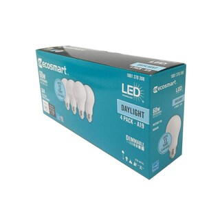 Foto 2 | Bombillas Led Ecosmart A19 8 5 W (60 W) 5000 K 840 Lm Paquete De 4 - Venta Internacional.
