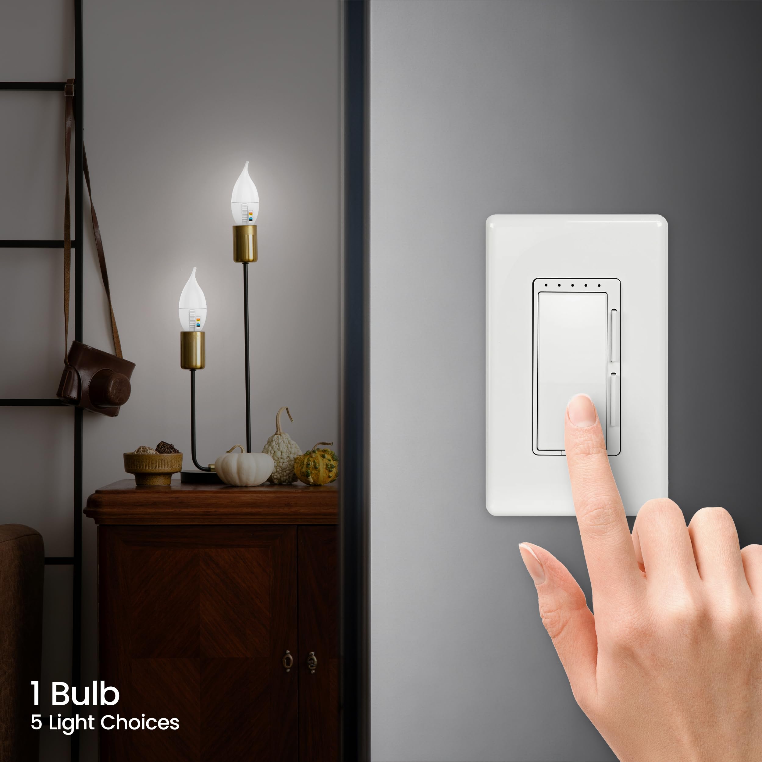Foto 4 | Bombilla Led Para Velas Feit Electric Ca10  Punta De Llama  5 W  450 Lm  Paquete De 2 - Venta Internacional.