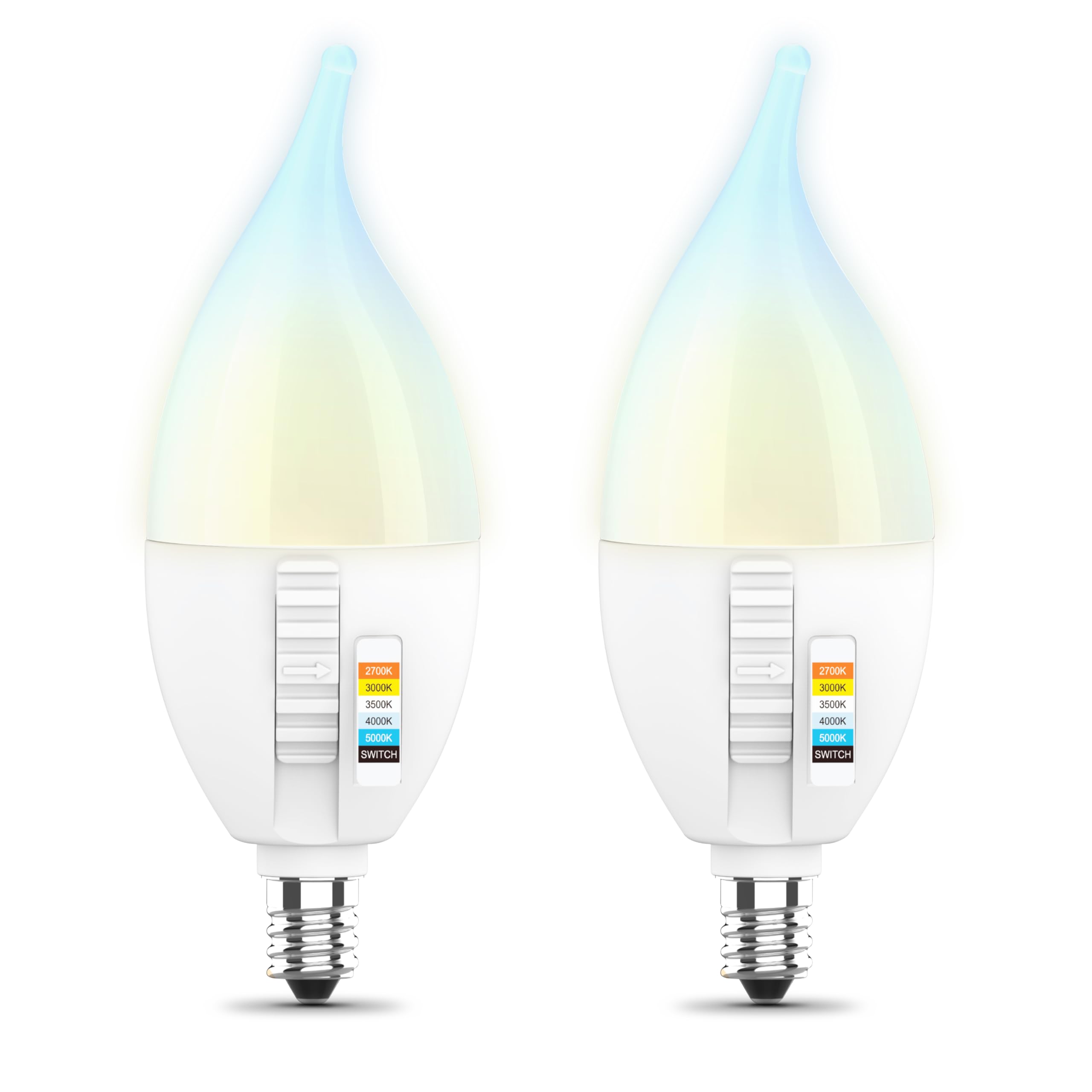 Foto 8 pulgar | Bombilla Led Para Velas Feit Electric Ca10  Punta De Llama  5 W  450 Lm  Paquete De 2 - Venta Internacional.
