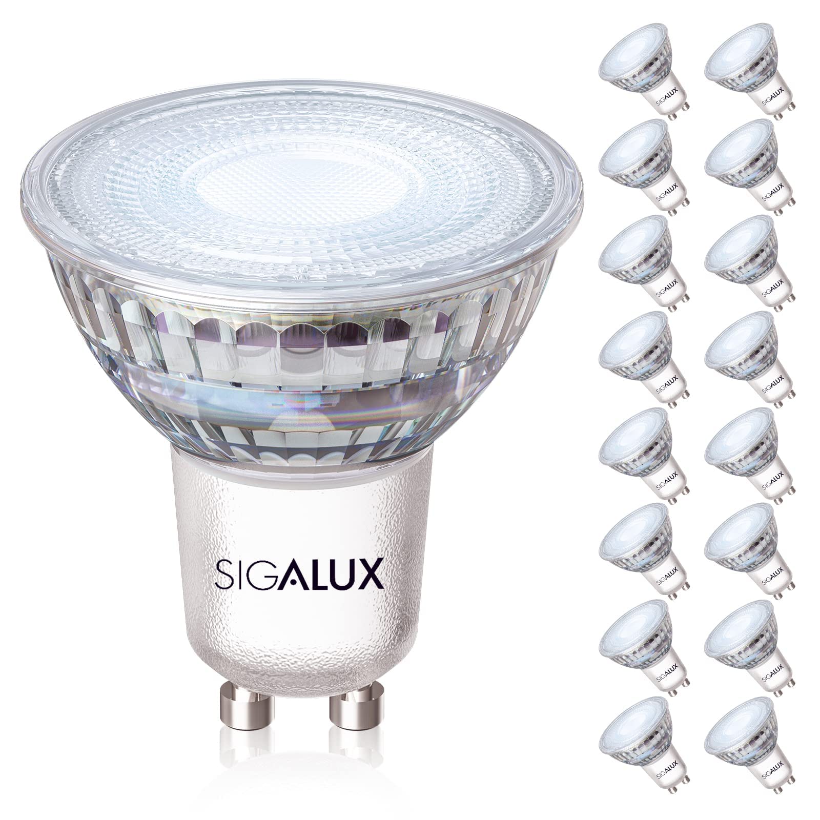 Foto 2 pulgar | Bombillas Led Sigalux Gu10  Regulables  5000 K  4 5 W  450 Lm  Paquete De 16 - Venta Internacional.