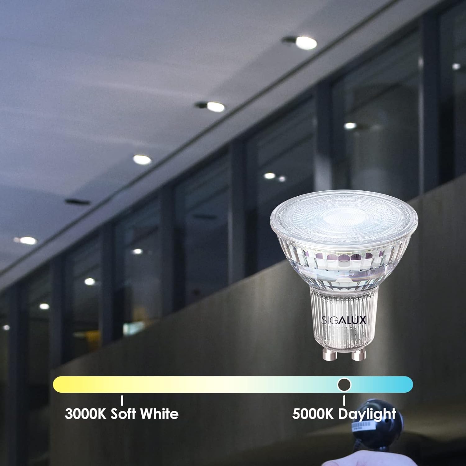Foto 4 pulgar | Bombillas Led Sigalux Gu10  Regulables  5000 K  4 5 W  450 Lm  Paquete De 16 - Venta Internacional.