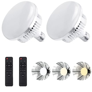 Foto 1 | Bombilla Led Tricolor Regulable De 135 W Para Fotografía Paquete De 2 - Venta Internacional.