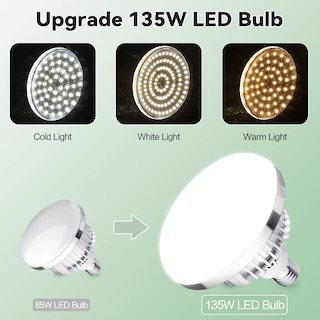 Foto 2 | Bombilla Led Tricolor Regulable De 135 W Para Fotografía Paquete De 2 - Venta Internacional.