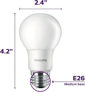 Foto 4 | Bombilla Led Philips Basic Frosted A19 14 W = 100 W 2700 K 1500 Lm - Venta Internacional.