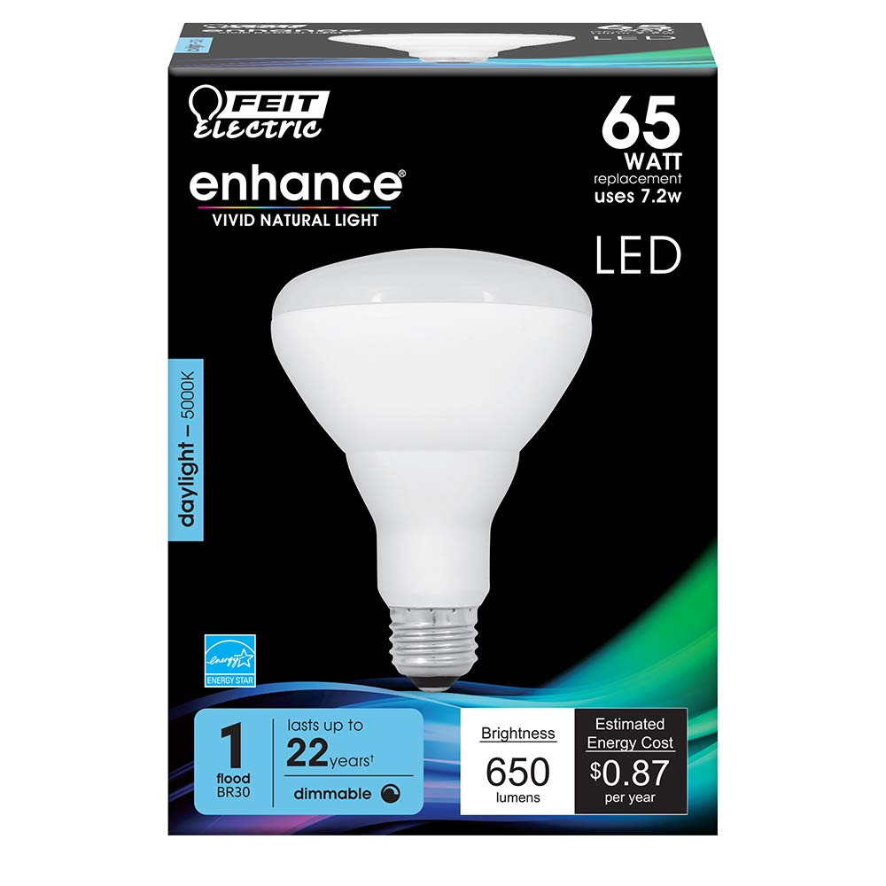 Foto 3 pulgar | Bombilla Led Feit Electric Br30  7 2 W  650 Lm  5000 K  Regulable - Venta Internacional.