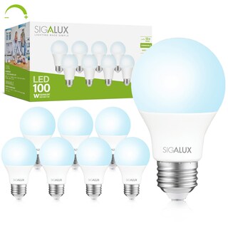 Foto 1 | Bombillas Led Sigalux A19 Luz Diurna 14 W 1500 Lúmenes Regulables Paquete De 8 - Venta Internacional.