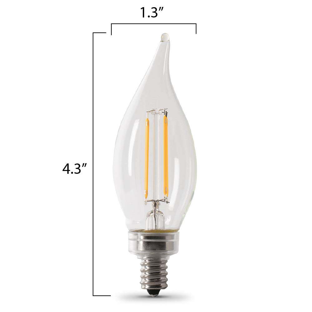 Foto 4 pulgar | Bombilla Led Feit Electric  40 W  Ca10  Regulable  5000 K  Paquete De 6 - Venta Internacional.