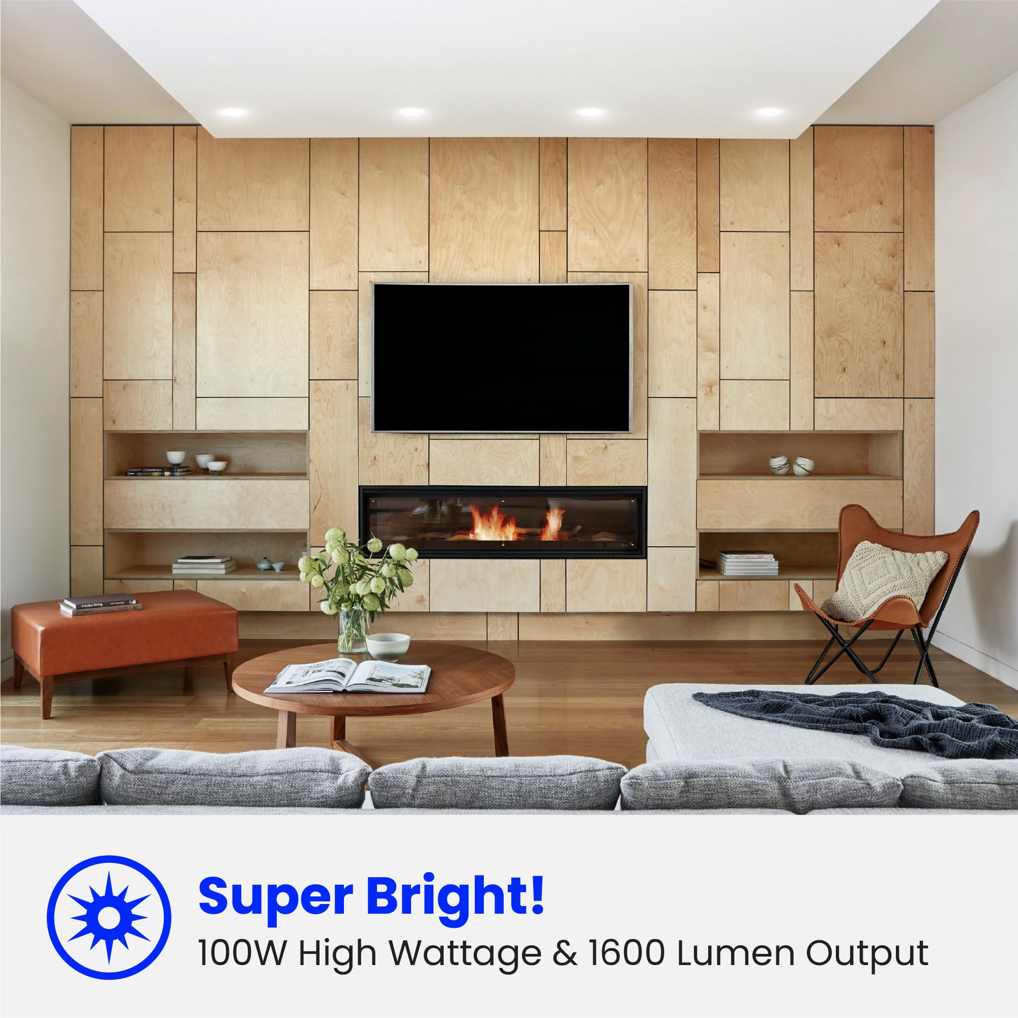 Foto 8 pulgar | Paquete De 6 Bombillas Led Feit Electric Br30  Equivalentes A 100 W - Venta Internacional.