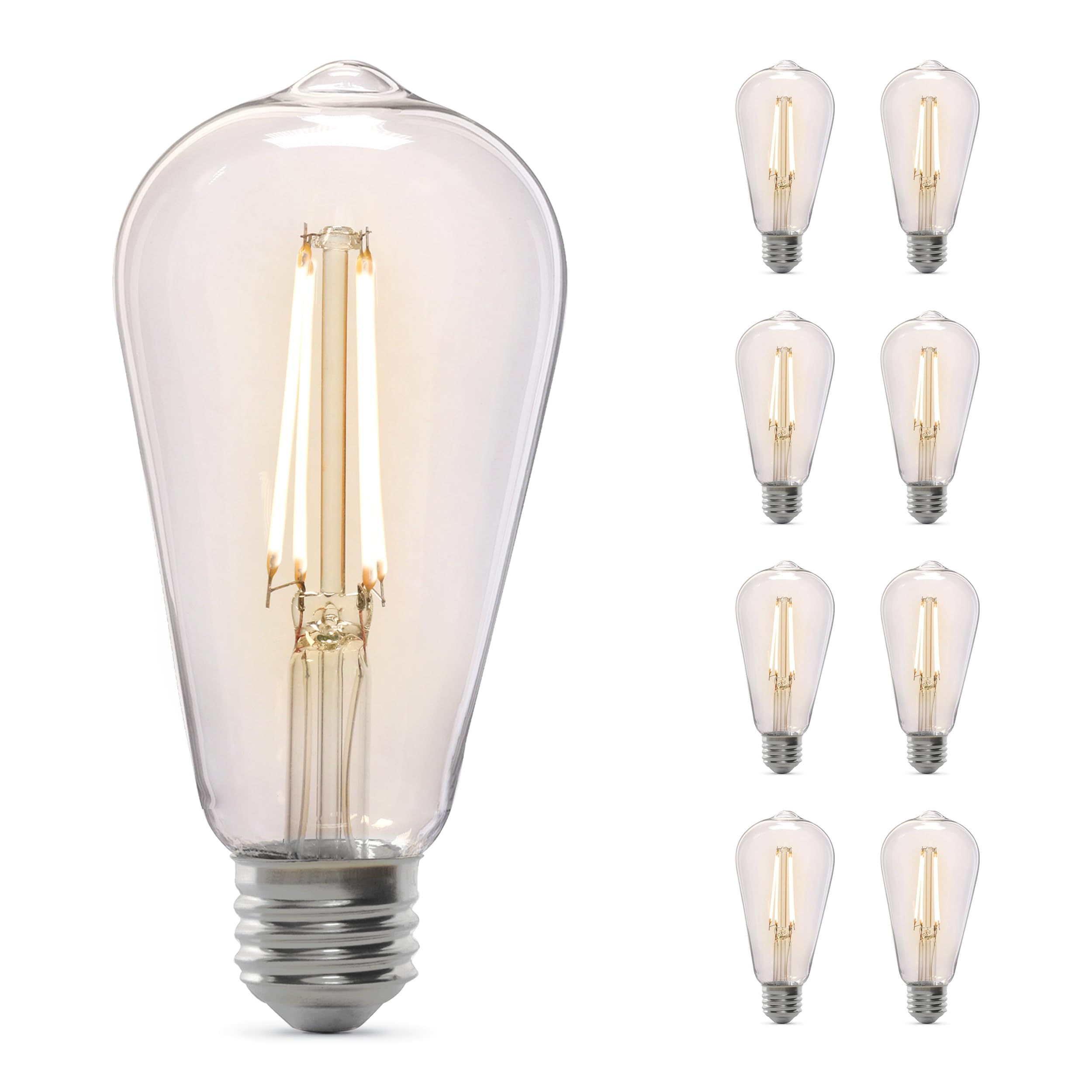 Foto 2 pulgar | Bombilla Led Feit Electric St19 Vintage Edison  60 W  Paquete De 8 - Venta Internacional.