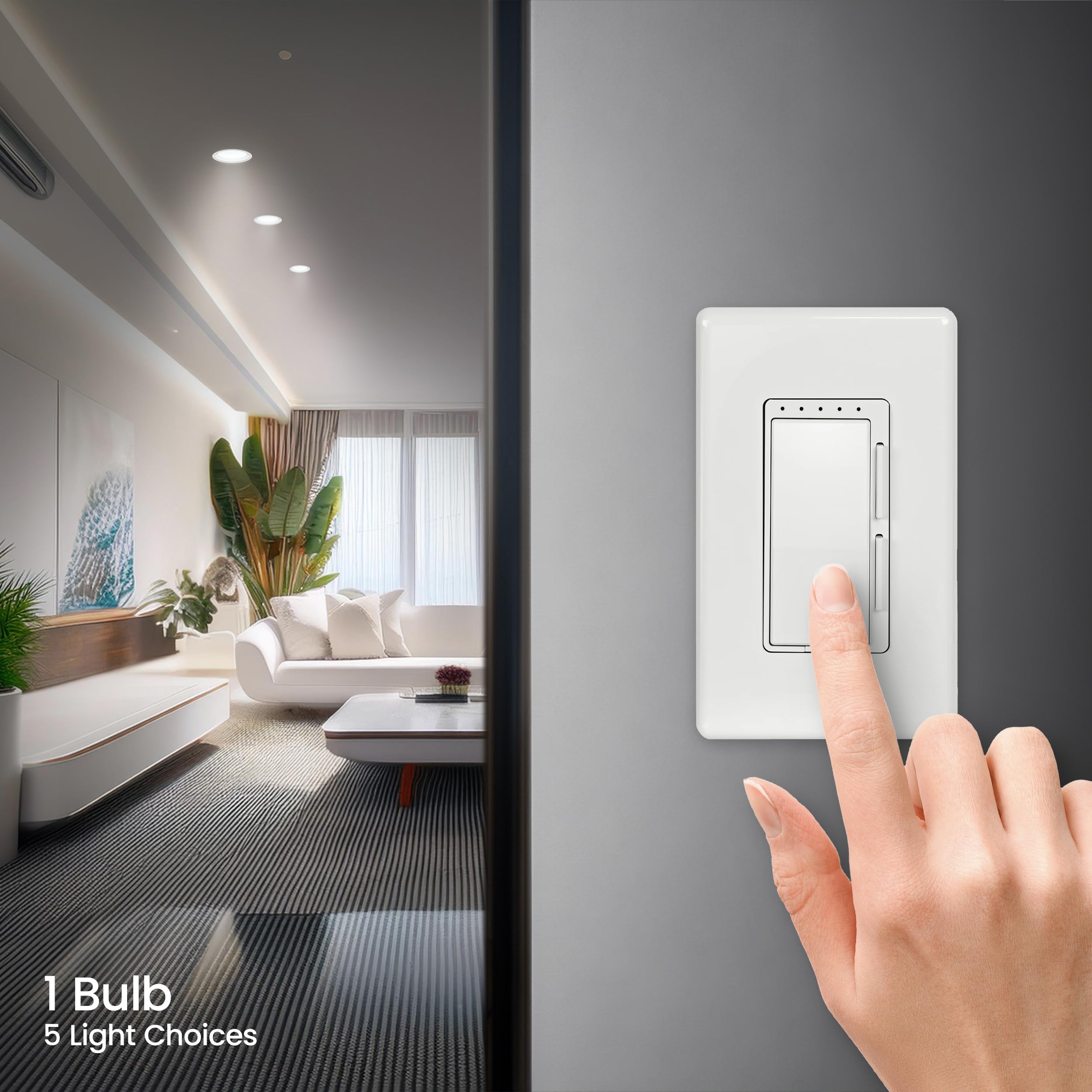 Foto 4 | Bombilla Led Feit Electric R20 De 5 W  450 Lm  45 W  Regulable  5 Cct - Venta Internacional.