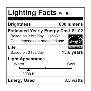 Foto 2 | Bombilla Led Ecosmart A19 9 W Equivalente A 60 W Regulable Paquete De 4 - Venta Internacional.