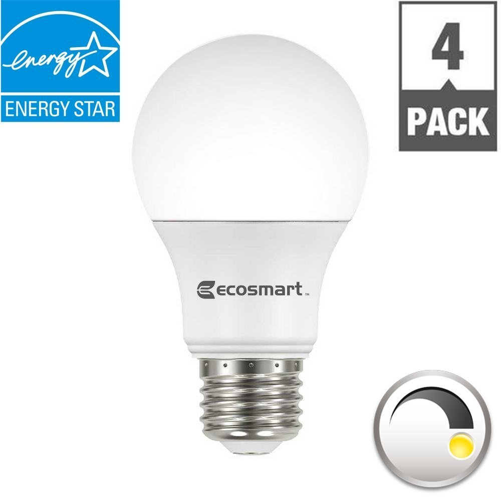 Foto 4 pulgar | Bombilla Led Ecosmart A19  9 W  Equivalente A 60 W  Regulable  Paquete De 4 - Venta Internacional.