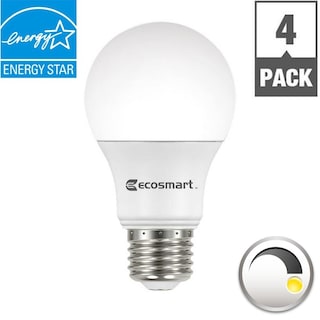 Foto 3 | Bombilla Led Ecosmart A19 9 W Equivalente A 60 W Regulable Paquete De 4 - Venta Internacional.