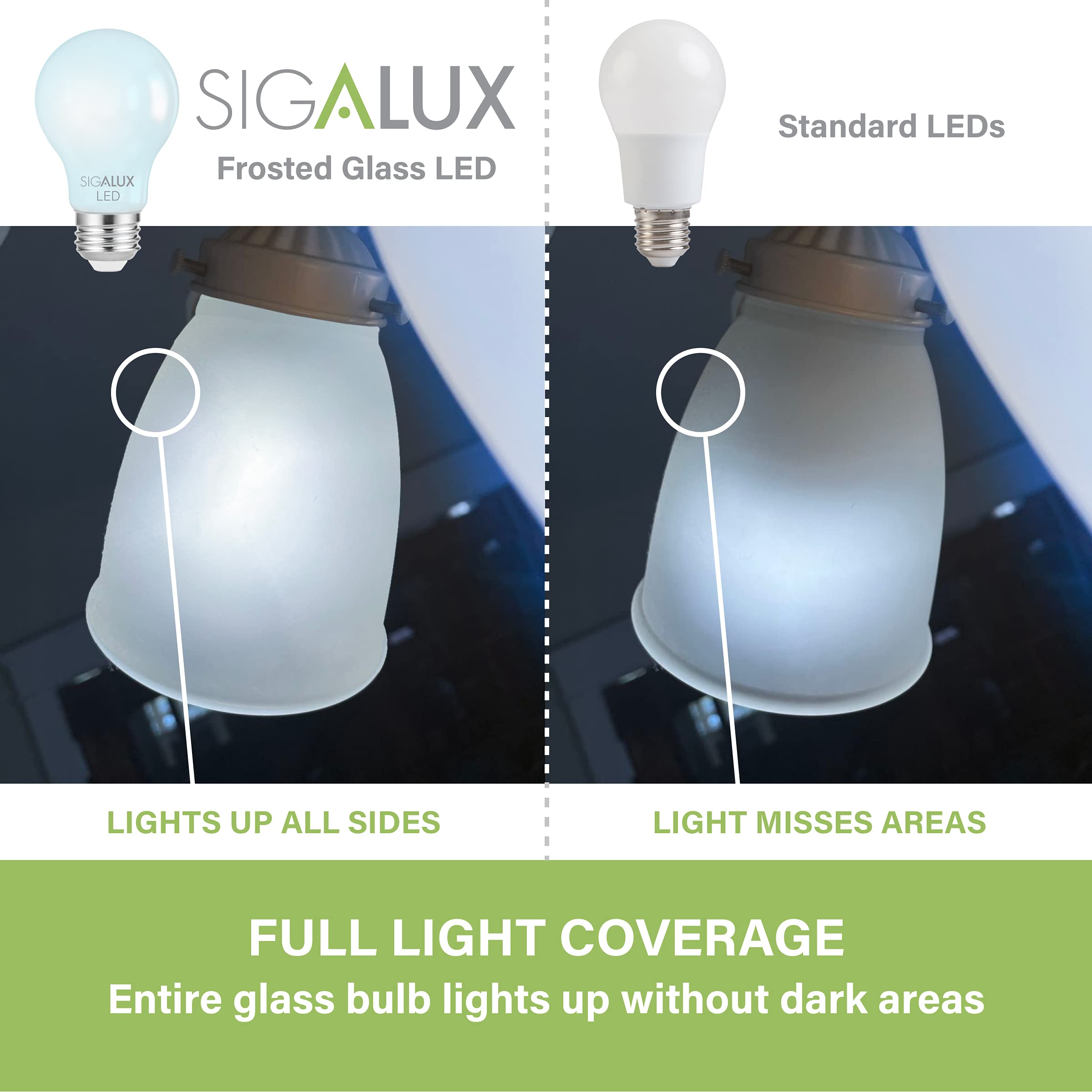 Foto 5 pulgar | Paquete De 6 Bombillas Led Sigalux  Regulables  E26  8 5 W  5000 K  800 Lm - Venta Internacional.