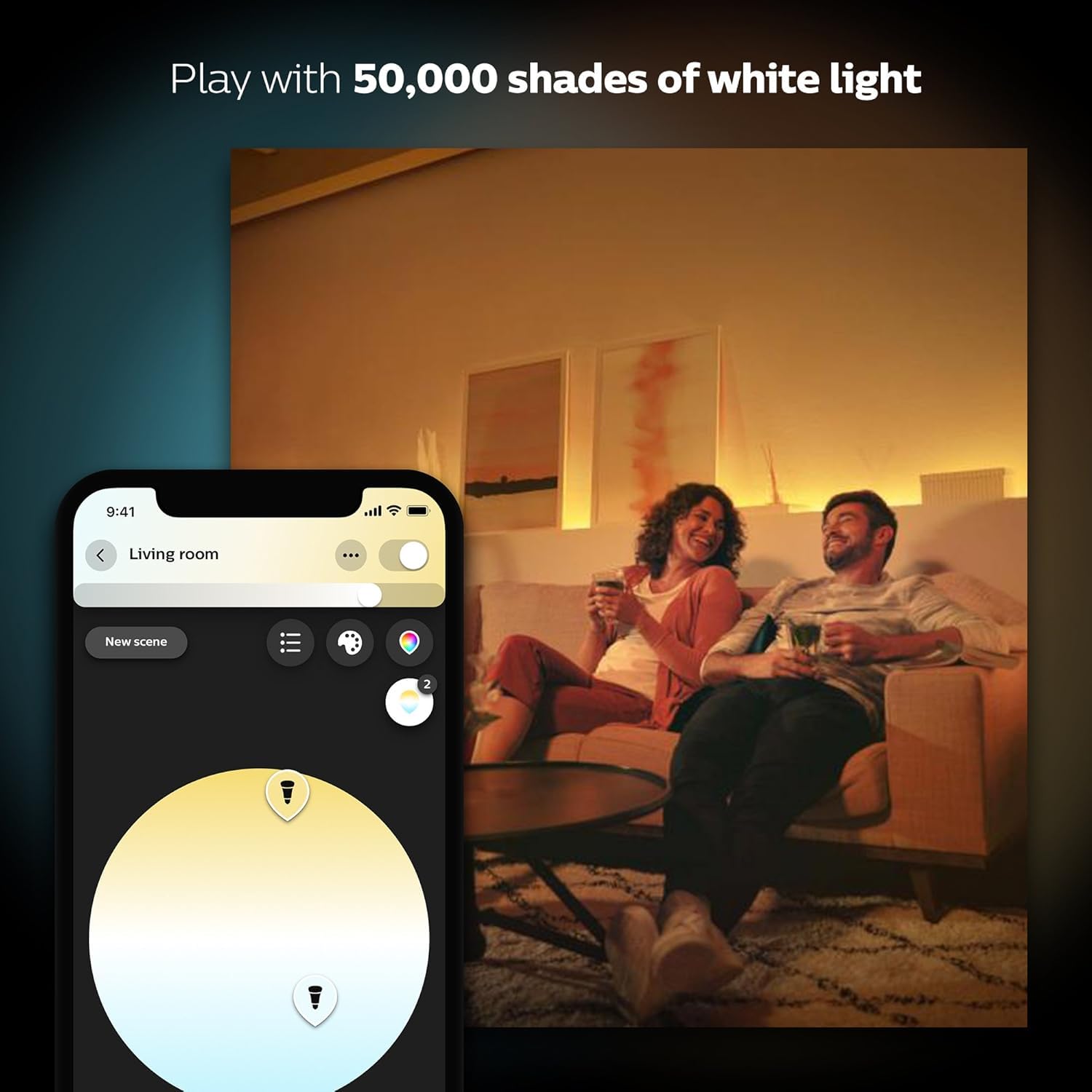 Foto 3 | Bombillas Led Inteligentes Philips Hue Br30 85 W White Ambiance - Venta Internacional.