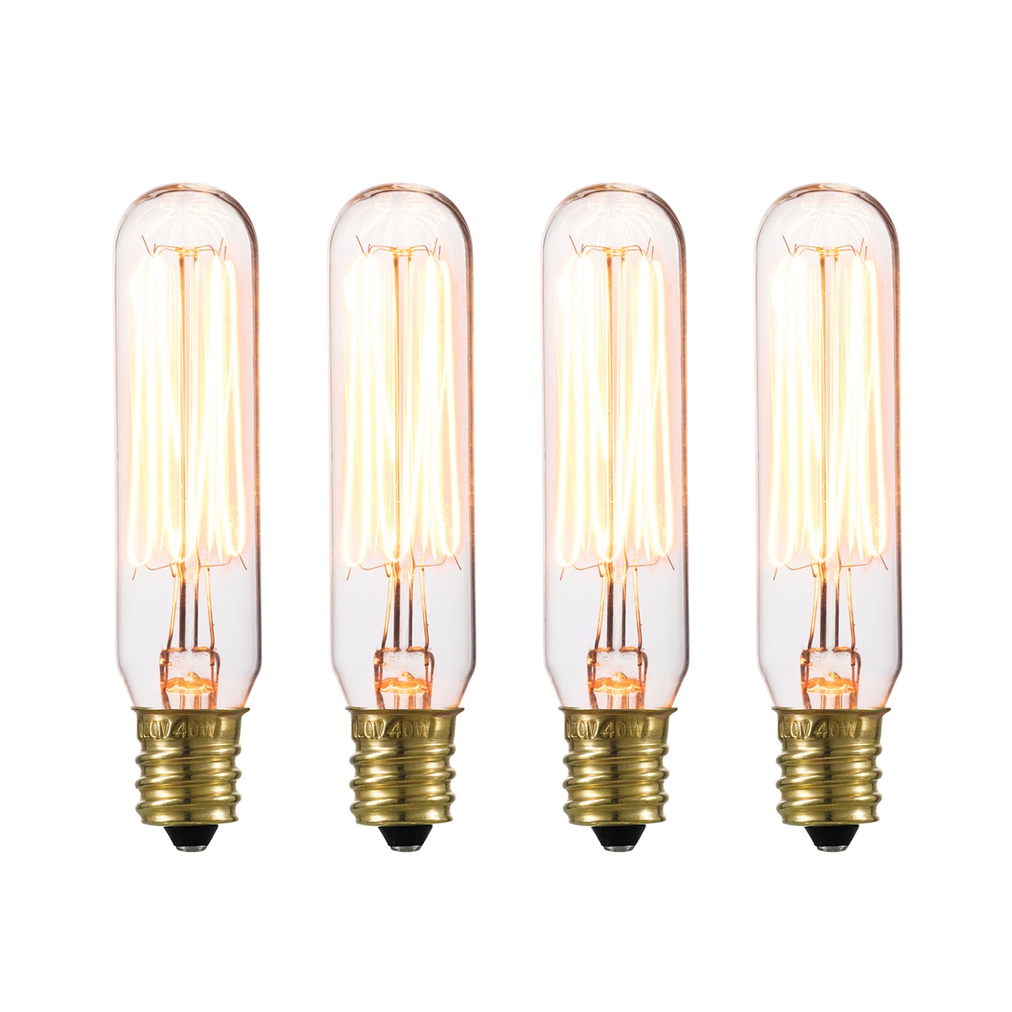 Bombilla Globe Electric 80151 40 W Vintage Edison  Paquete De 4 - Venta Internacional.