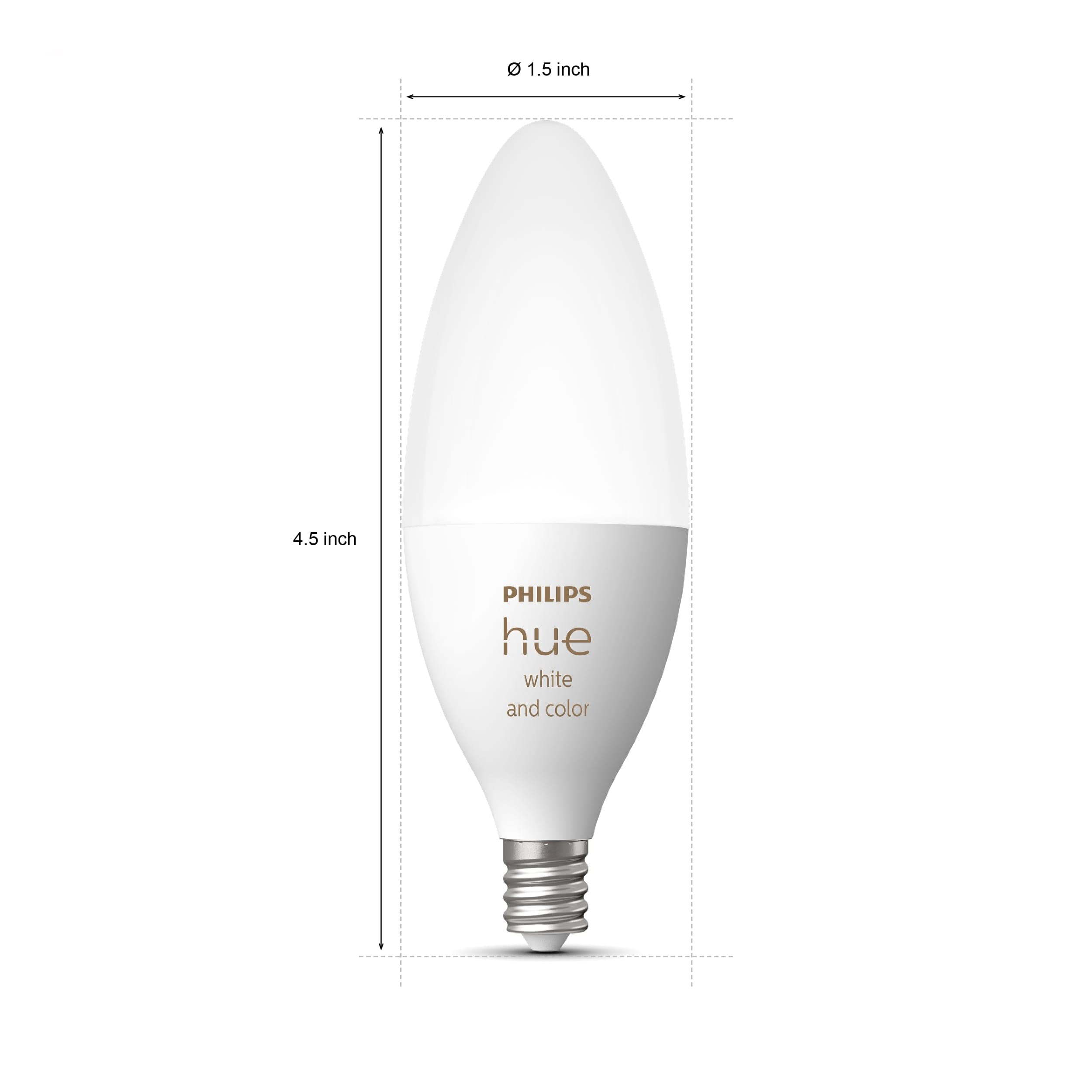 Foto 6 | Bombilla Led Philips Hue Smart B39 De 40 W  Color Blanco  450 Lúmenes - Venta Internacional.