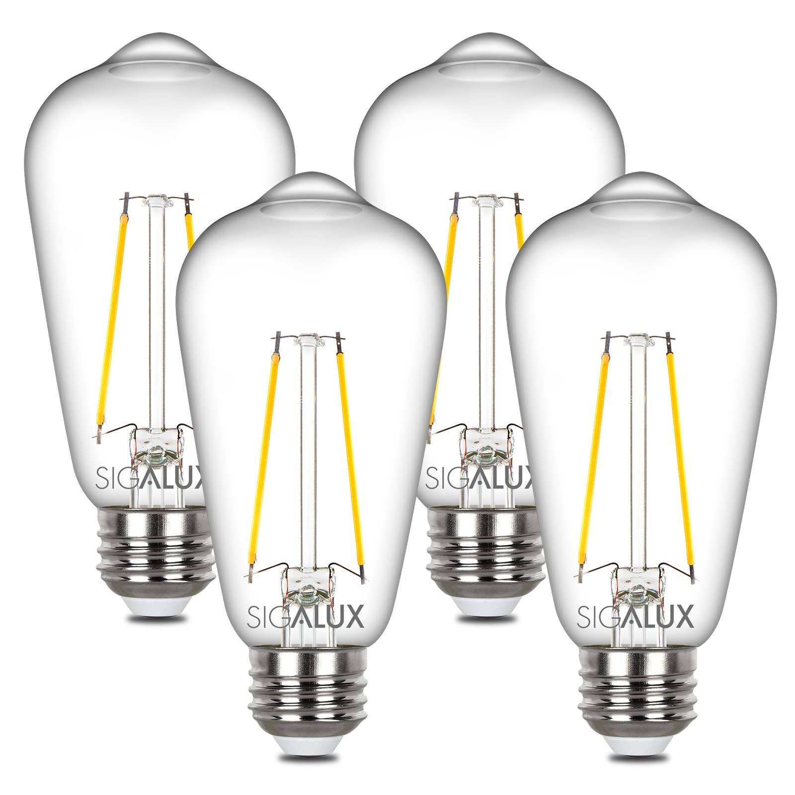 Bombilla Led Sigalux Edison St58  Filamento Transparente  6 W  400 Lm  2700 K - Venta Internacional.