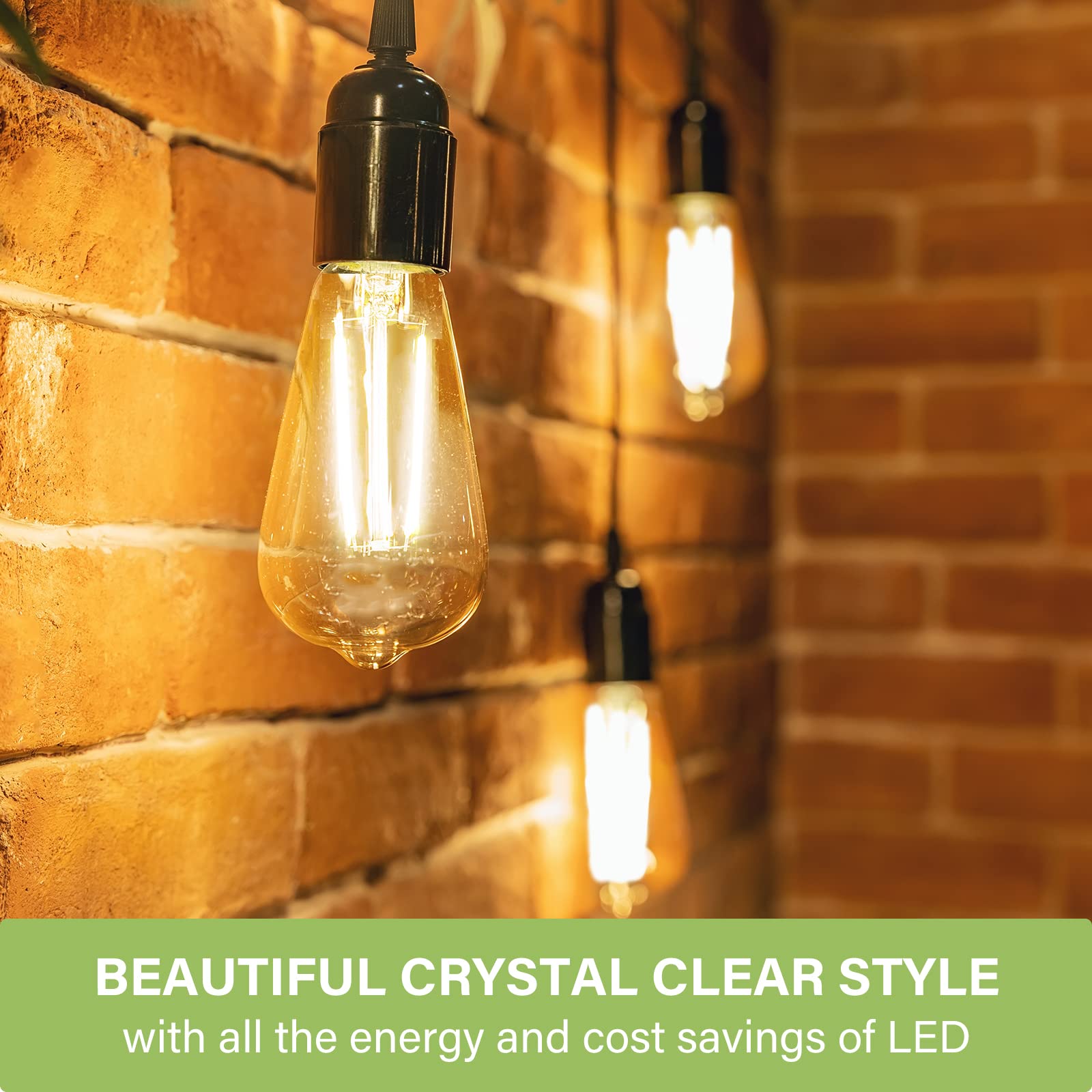 Foto 4 | Bombilla Led Sigalux Edison St58  Filamento Transparente  6 W  400 Lm  2700 K - Venta Internacional.