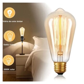 Foto 5 | 6pcs Focos Vintage Bombillas Vintage Led Luz E26 Lab.g Luz Amarilla