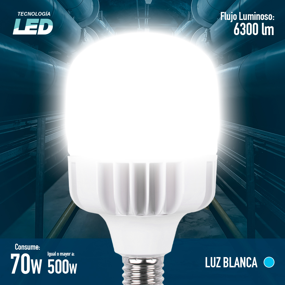 Foto 5 pulgar | Focos Led Icon Luz Blanca 70 W 2 Piezas