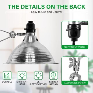 Foto 4 | Enchufe De Lámpara Tipo Pinza Simple Deluxe Con Reflector De 8.5 Pulgadas - Venta Internacional.