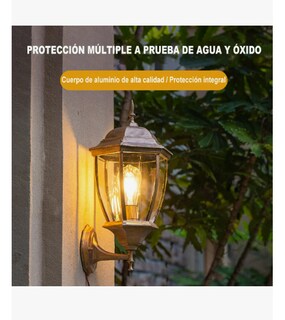 Foto 4 | Gosun Hexágono Faroles Lámparas De Pared Casa Decoración No Focos Wei World Zt-302 Color Darado